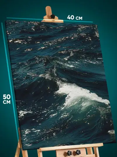 Картина на стену Пейзаж морской природа океан море волны 40x50