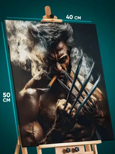 Картина на стену X-Men Росомаха 40x50