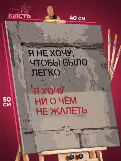 Картина по номерам Мотивация 40x50