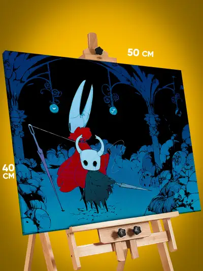 Картина на стену Hollow Knight Игра 40x50