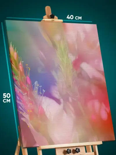Картина на стену Абстракция цветы 40x50