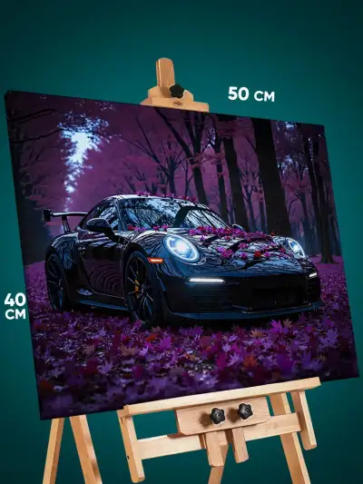 Картина на стену Авто Porsche 911 40x50