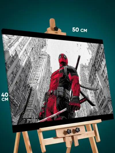 Картина на стену Marvel Дэдпул 40x50