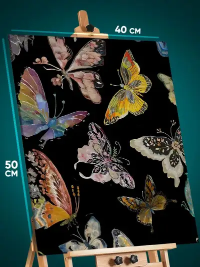 Картина на стену Животные бабочки 40x50