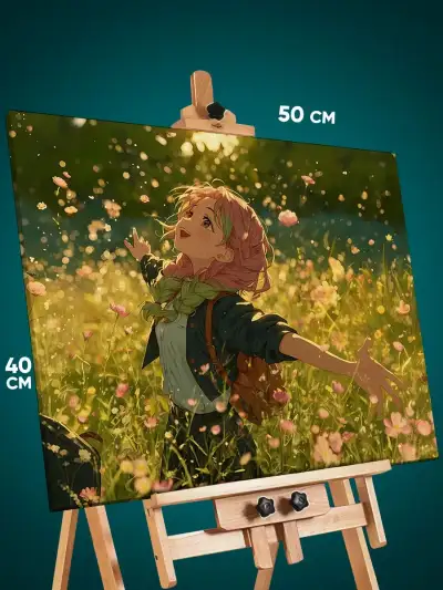 Картина на стену Клинок рассекающий демонов Аниме Мицури 40x50