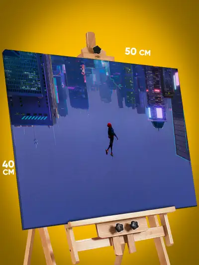 Картина на стену Marvel Человек-паук Майлз Моралес 40x50