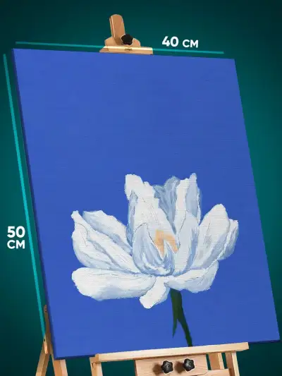 Картина на стену Цветы абстракция 40x50