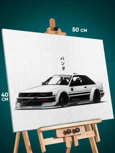 Картина на стену Авто Toyotas AE86 40x50