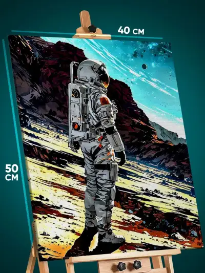 Картина на стену Космос космонавт 40x50