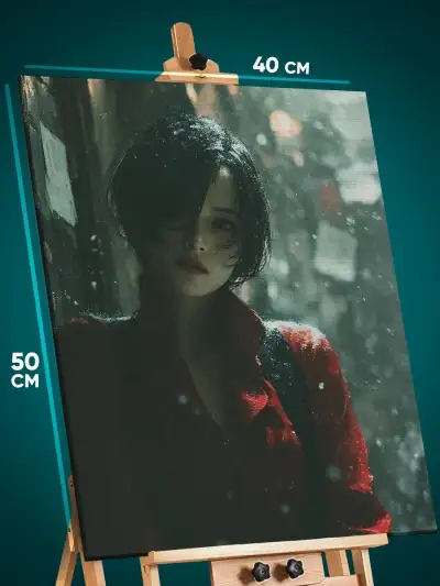Картина на стену Resident Evil Игра Ада Вонг 40x50