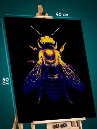 Картина на стену Животные пчела шмель 40x50