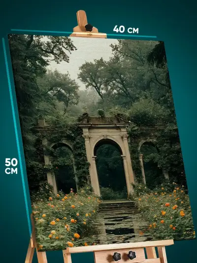 Картина на стену Пейзаж летний природа арки 40x50