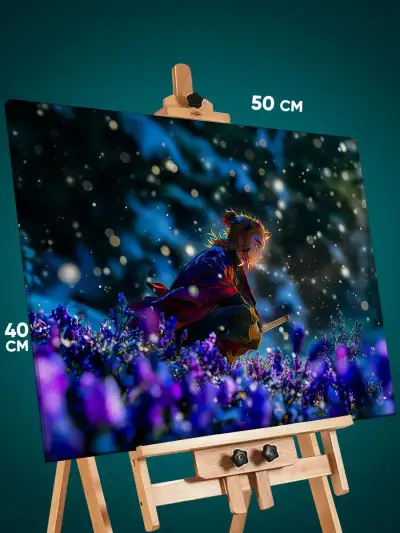 Картина на стену Клинок рассекающий демонов Аниме Ренгоку 40x50