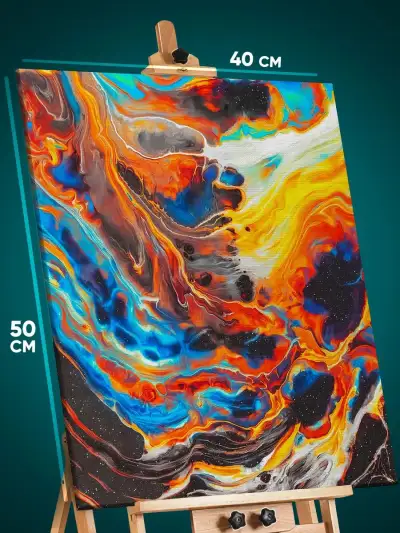 Картина на стену Абстракция волны 40x50