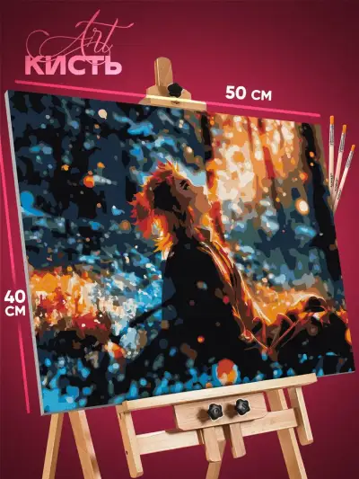 Картина по номерам Клинок рассекающий демонов Аниме Ренгоку 40x50
