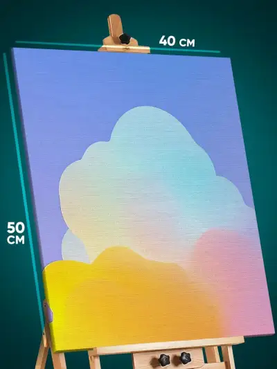 Картина на стену Абстракция облака небо 40x50