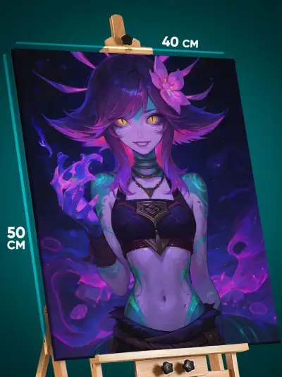 Картина на стену League Of Legends Игра Нико 40x50