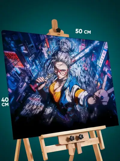 Картина на стену Дандадан Аниме Сэйко Аясэ 40x50