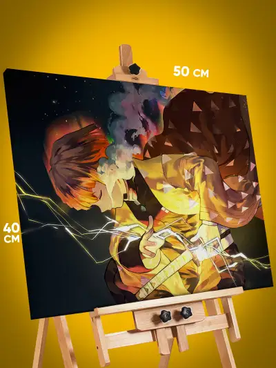 Картина на стену Клинок рассекающий демонов Аниме Зеницу 40x50