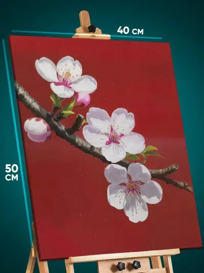 Картина на стену Цветы ветка сакуры 40x50