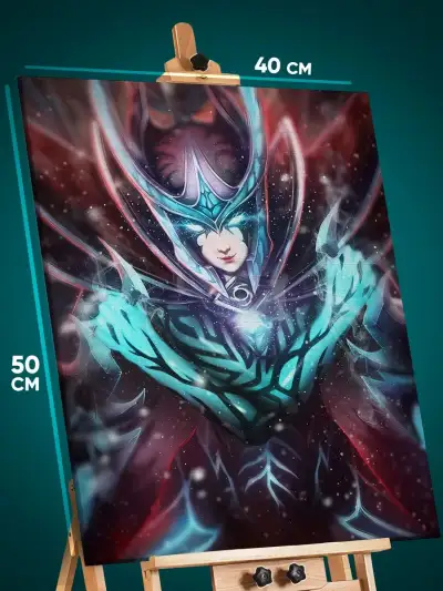 Картина на стену Dota 2 Игра Фантом Ассасин 40x50