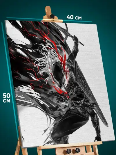 Картина на стену Dark Souls Игра рыцарь 40x50