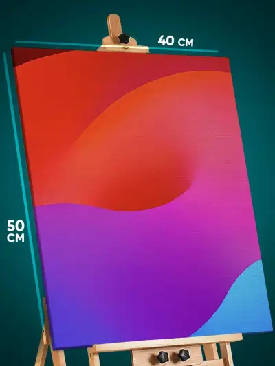Картина на стену Абстракция волны 40x50