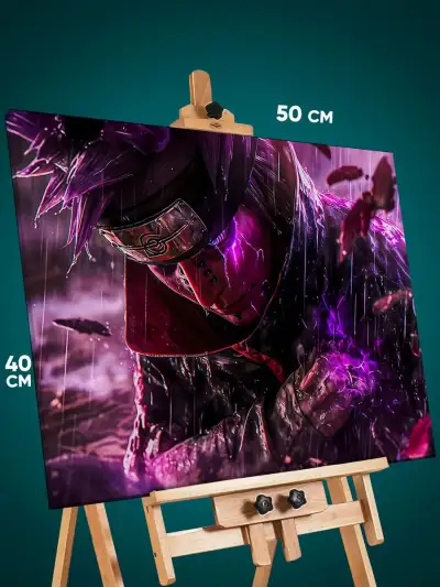 Картина на стену Наруто Аниме Пейн Нагато Акацуки 40x50