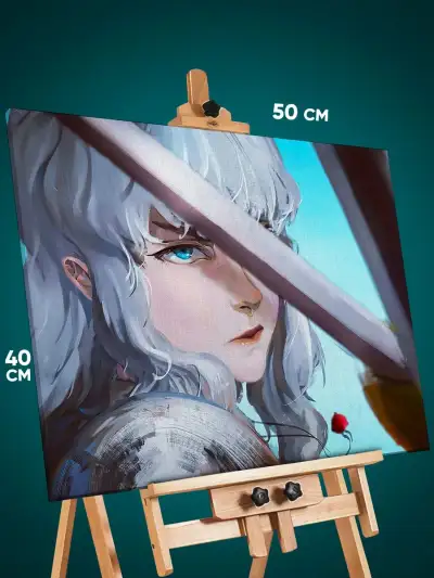 Картина на стену Берсерк Аниме Гриффит 40x50