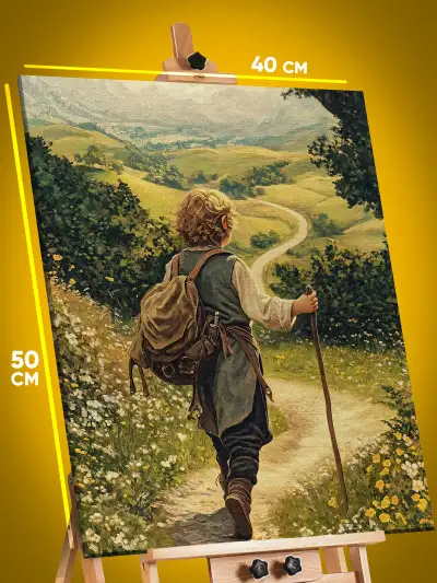 Картина на стену Властелин колец Кино хоббит фэнтези 40x50