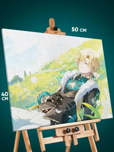 Картина на стену Honkai: Star Rai Игра Авантюрин 40x50