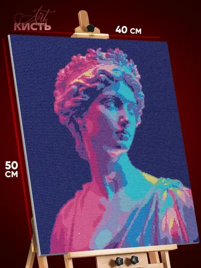 Алмазная мозаика Статуя эстетика девушка 40x50