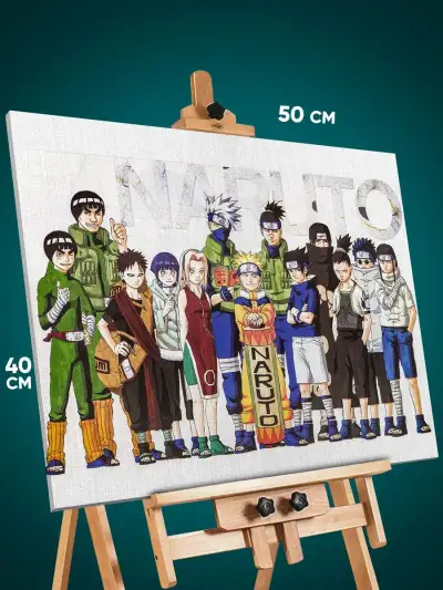 Картина на стену Наруто Аниме ниндзя конохи 40x50