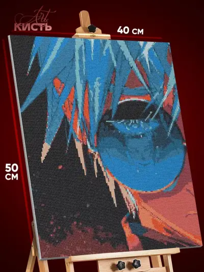 Алмазная мозаика Магическая битва Аниме Годжо и Гето 40x50