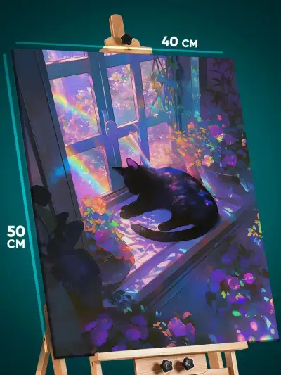 Картина на стену Котики спит 40x50