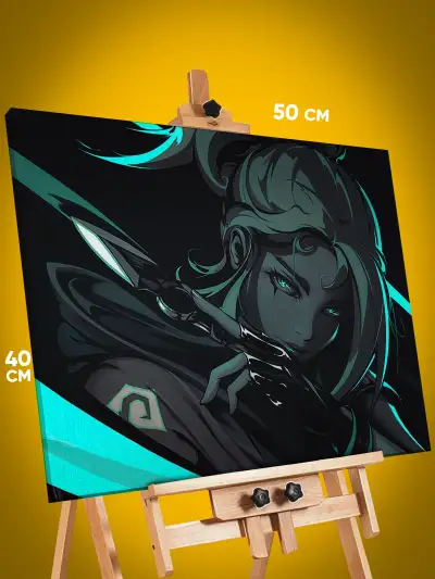 Картина на стену Valorant Игра Джетт 40x50