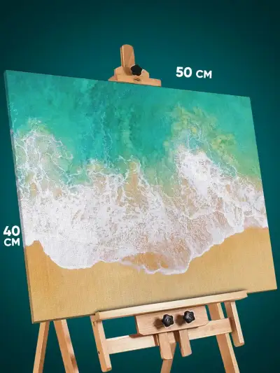Картина на стену Пейзаж природа волны пляж море 40x50