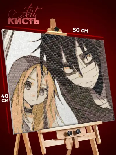 Алмазная мозаика Ангел кровопролития Аниме 40x50