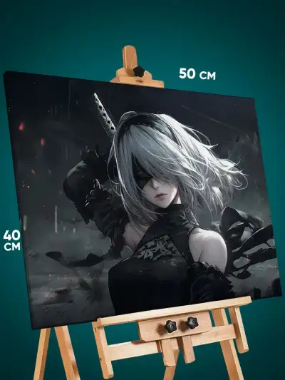 Картина на стену Nier: Automata Игра Аниме 2B 40x50