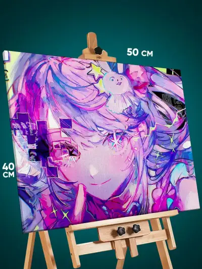 Картина на стену Звездное дитя Аниме Ай Хошино 40x50
