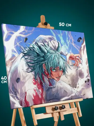Картина на стену Магическая битва Аниме Хаджиме Кашимо 40x50