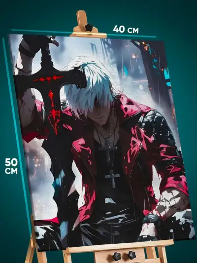 Картина на стену Devil May Cry Игра Данте 40x50