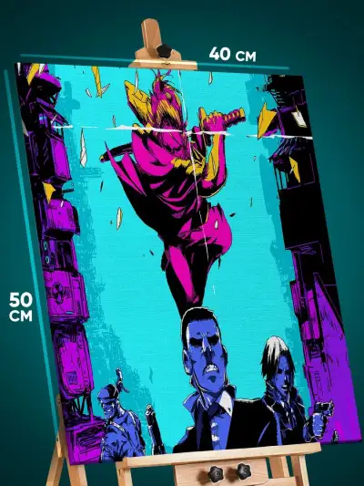 Картина на стену Katana Zero Игра 40x50