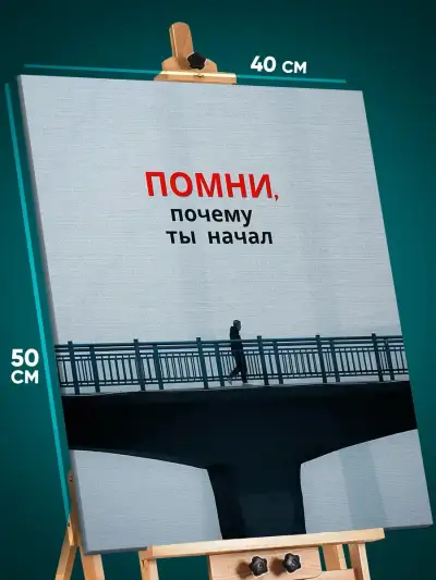 Картина на стену Мотивация 40x50