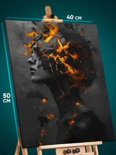 Картина на стену Человек Арт сюрреализм 40x50