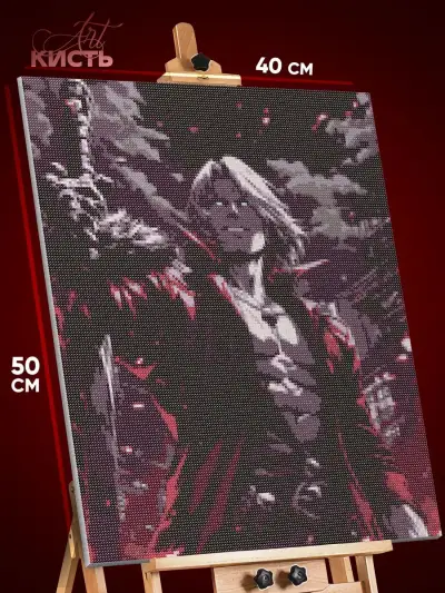 Алмазная мозаика Devil May Cry Игра Данте 40x50