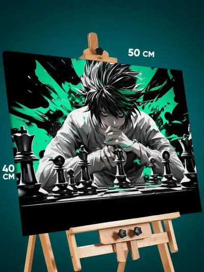 Картина на стену Тетрадь смерти Аниме Эл 40x50
