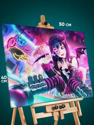 Картина на стену Love Live Sunshine Аниме 40x50
