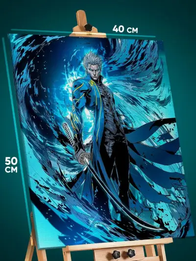 Картина на стену Devil May Cry Игра Вергилий 40x50