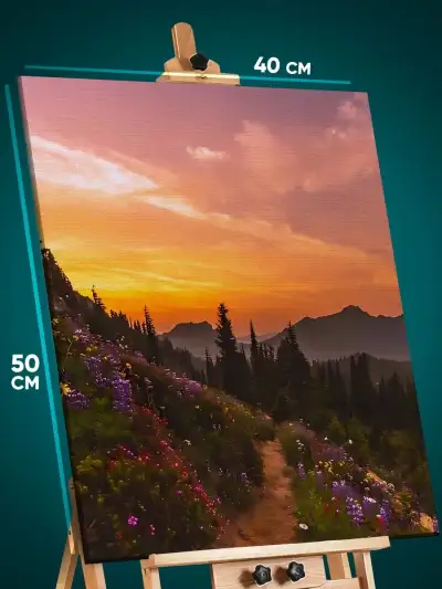 Картина на стену Пейзаж летний природа тропа 40x50